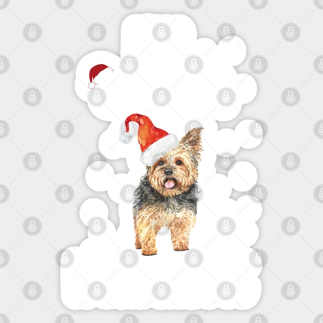 Dear Santa It Was The Dog Tree - Funny Christmas Dog Owner Saying Gift Sticker by WassilArt